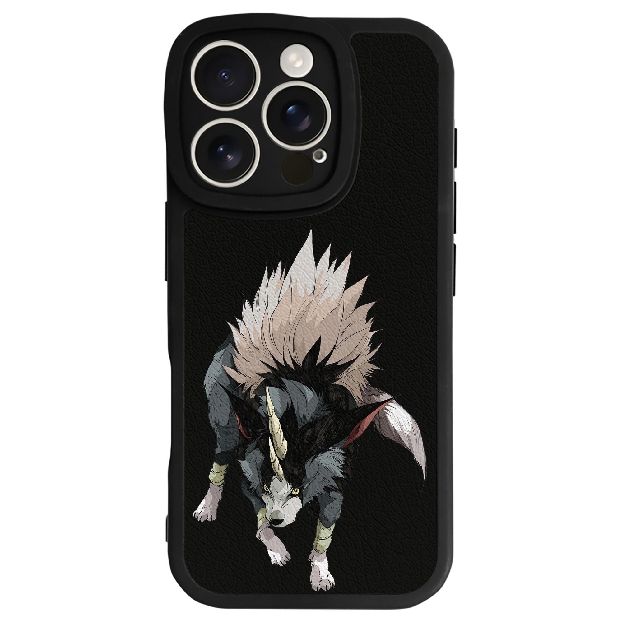 （画像用） 転スラ Regarding Reincarnated to Slime 【iPhone 16シリーズ対応】シリコンスマホケース（レザー調） 材質：シリコン